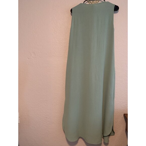 Exlura Mint Maxi Sleeveless Flowing Beachy Party Festival Dress M - Picture 5 of 7